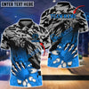 BlueJose Bowling And Pins Flame Claws Customized Name 3D Shirt ( 6 Colors)