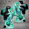 BlueJose Bowling And Pins Blazing Strike Customized Name 3D Shirt ( 5 Colors)