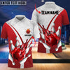 BlueJose Flame Bowling And Pins V Multicolor Option Customized Name 3D Shirt (3 Colors)