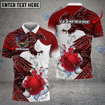 BlueJose Bowling And Pins Hell Eagle Customized Name 3D Shirt (6 Colors)