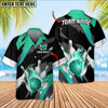 BlueJose Bowling Ball And Pins Ultimate Fire Multicolor Option Customized Name Hawaiian Shirt (6 Colors)