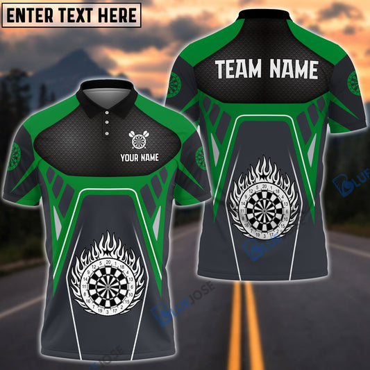 BlueJose Dartboard Racing Personalized Name, Team Name Shirt (6 Colors)