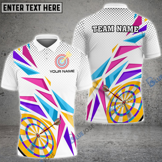 BlueJose Pink Purple Darts Board Personalized Name, Team Name 3D Shirt