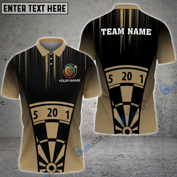BlueJose Brown Tattoo Darts Board Personalized Name, Team Name Shirt