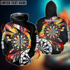 BlueJose Colorful Darts Board Personalized Name, Team Name Shirt