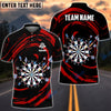 BlueJose Color Swirl Dartboard Personalized Name, Team Name Shirt (4 Colors)