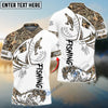 BlueJose Fish Reaper Fishing Camouflage Shirts Custom Name 3D Shirts