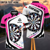BlueJose Dart Board Personalized Name, Team Name Shirt (4 Colors)