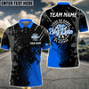 BlueJoses Darts Paint Style Blue Charl-Pol Logo Customized Name Shirt