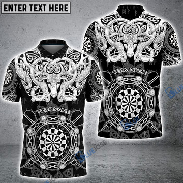 BlueJose Viking Norse Vegvisir Runes Celtic Custom Darts Shirts