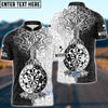 BlueJose Warrior Viking Black White Custom Darts Shirts