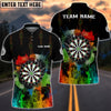 BlueJose Colorful DartBoard Personalized Name, Team Name Shirt