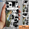 BlueJose Bass Fishing Personalized Name Phone Case