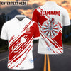 BlueJose Dartboard And Dart Personalized Name, Team Name Shirt (4 Colors)