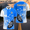 BlueJose Ink Splatter Dart And Dartboard Personalized Name Shirt (4 Colors)