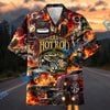 Bluejose Hot Rod Fire Flame Hawaiian Shirt