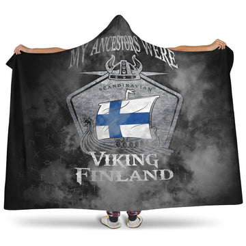VikingStyle Hooded Blanket - Viking Finland Drakka Scandinavian Hooded Blanket A31