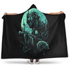 VikingStyle Hooded Blanket - Fenrir Wolf and Moon Hooded Blanket A35