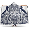 VikingStyle Hooded Blanket - Viking Owl Celtic Hooded Blanket A35
