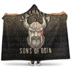 VikingStyle Hooded Blanket - Valhalla- Sons- Of- Odin Hooded Blanket A7