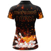 BlueJose Black Bowling Flame Personalized All Over Printed Shirt For Women