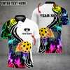 BlueJose Pickleball Rainbow Smoke Personalized Shirt For Kids