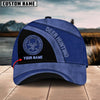 BlueJose Deer Hunting Trophy Leather Pattern Personalized Name Cap (4 Colors)