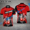 BlueJose Bowling And Pins Water Splash Customized Name 3D Shirt ( 6 Colors)