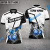 BlueJose Bowling And Pins Water Splash Customized Name 3D Shirt ( 6 Colors)