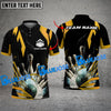 BlueJose Bowling And Pins Digital Smoke Customized Name 3D Shirt ( 6 Colors)