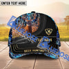 BlueJose Camouflage Deer Hunting Hexagon Pattern Personalized Name Cap (4 Colors)