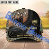 BlueJose Camouflage Moose Hunting Hexagon Pattern Personalized Name Cap (4 Colors)