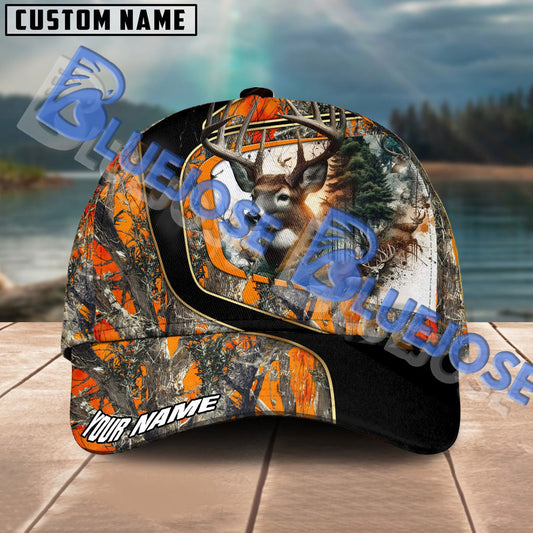 BlueJose Deer Hunting Jungle Camo Personalized Cap (4 Colors)