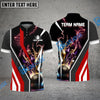 BlueJose Bowling And Pins Electro Strike Multicolor Customized Name 3D Shirt (4 Colors)