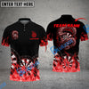 BlueJose Darts Snake On Fire Personalized Name, Team Name Shirt (4 Colors)