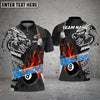 BlueJose Billiards 8 Ball Dragon Flame Fire Personalized Name, Team Name Unisex Shirt ( 4 Colors )