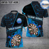 BlueJose Darts Flame Magma Pattern Personalized Name, Team Name Shirt (4 Colors)