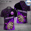 BlueJose Darts Flame Magma Pattern Personalized Name, Team Name Shirt (4 Colors)
