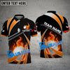 BlueJose Golf Fire Light Customized Name, Team Name 3D Shirts (6 Colors)