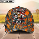 BlueJose Deer Hunting Camo USA Flag Multicolor Personalized Cap