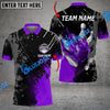 BlueJose Bowling And Pins Paint Style 2 Multicolor Customized Name 3D Shirt ( 4 Colors )