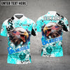 BlueJose Bowling And Pins Eagle American Flag Paint Pattern Customized Name Shirt (4 Colors)