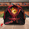 BlueJoses Bowling Ball & Pins Premium King Crown Multicolor Personalized Name Cap