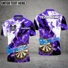 BlueJose Darts Paint Slash Flame Personalized Name, Team Name Shirt (4 Colors)