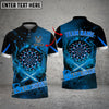 BlueJose Darts Fire Flame Premium Personalized Name, Team Name 3D Shirt (4 Colors)