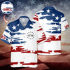 BlueJose Custom Name American 1776 Hawaii Shirt, 4th of July American, Independence Day Gift