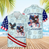 BlueJose Personalized American Pride Patriotic 250th Anniversary Eagle Hawaiian Shirt