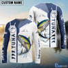 Bluejose Personalized Tuna Fishing 3D Hoodie