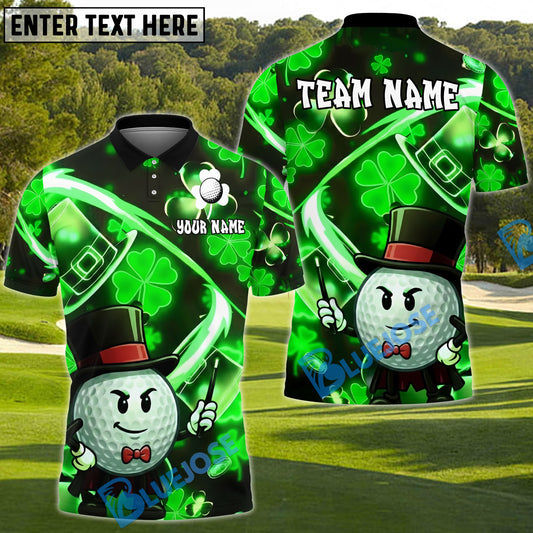 BlueJose Lucky Swing Golf Polo Shirt Custom Name & Team Name 3D Shirts