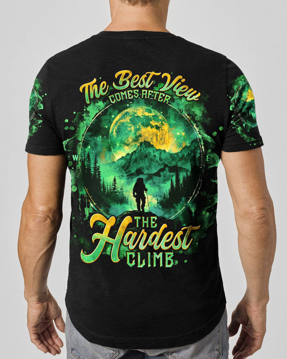 THE BEST VIEW COMES AFTER BIGFOOT HIKING ALL OVER PRINT - TLNT0601251